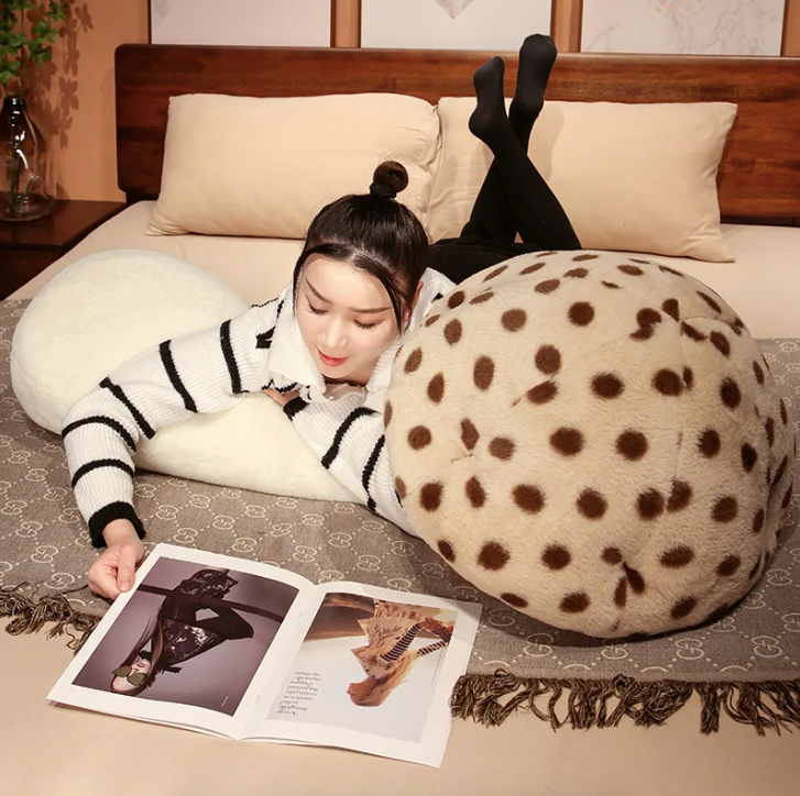 Luxe Mushroom Plush Pillow 🍄🌟