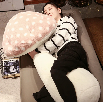 Luxe Mushroom Plush Pillow 🍄🌟